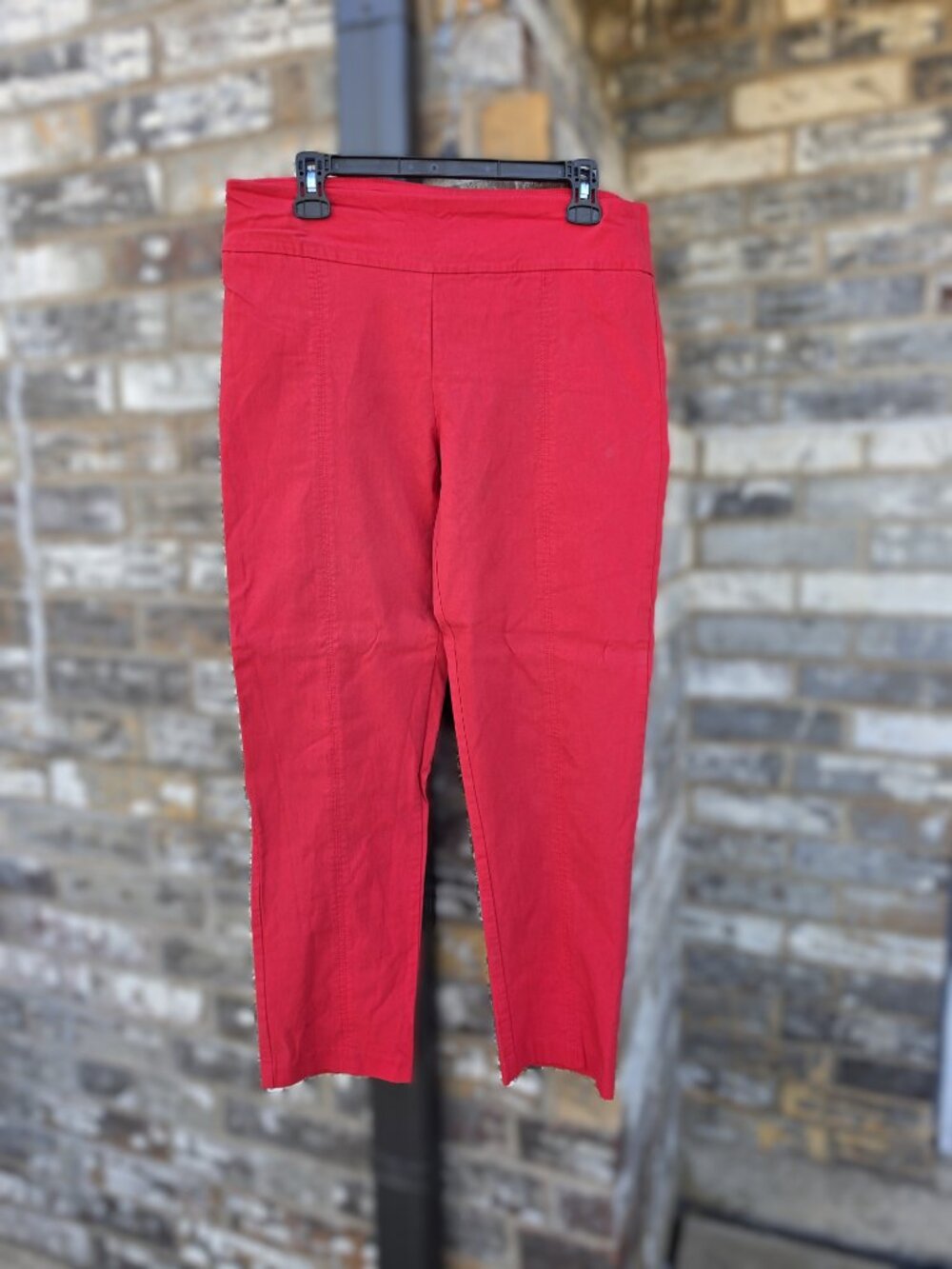 New Directions Red Stretch Ankle Pants Women’s Size 12